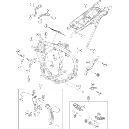 CADRE HUSQVARNA 300 TE PRO...
